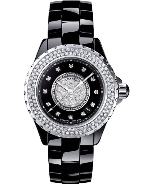 chanel black diamond womens watch|chanel j12 diamond tourbillon price.